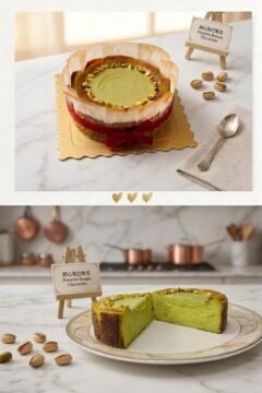 開心果巴斯克蛋糕 Pistachio Basque Cake